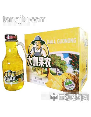 大咖果农菠萝果肉1.5Lx6瓶