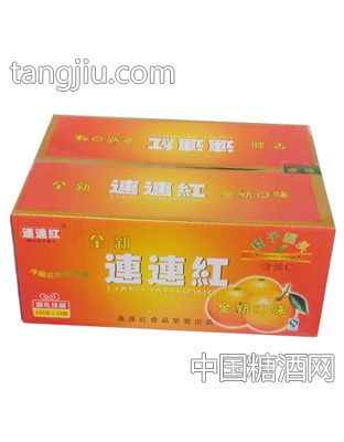 全新245克连连红糖水桔子罐头