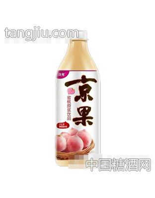 冷光京果蜜桃原浆饮品968ml