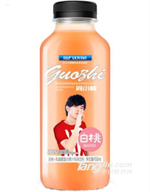 三九饮品简小帅白桃乳酸菌复合果汁饮料450ml
