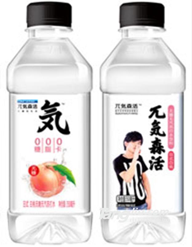 三九饮品无気森活日式白桃无糖无汽苏打水350ml