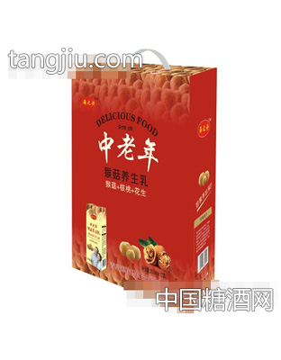 海之诗中老年猴菇养生乳250mlx12盒（礼盒）