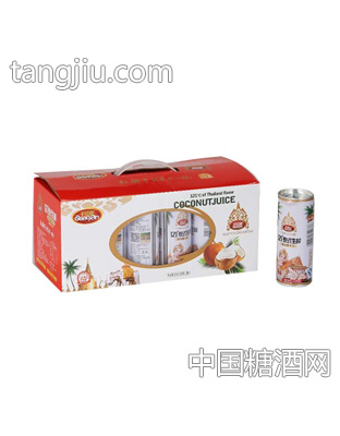 千层源121°泰式生榨果肉椰子汁245ml