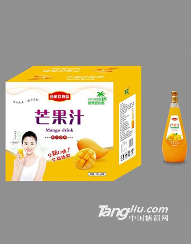 合家欢食品芒果汁1.5Lx6瓶