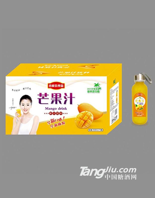 合家欢食品芒果汁420mlx15瓶