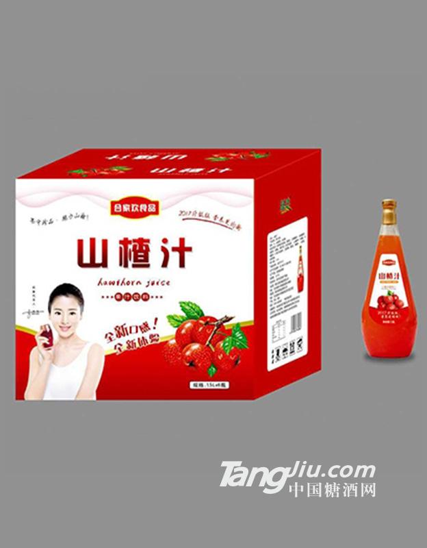 合家欢食品山楂汁1.5Lx6瓶