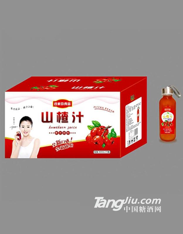 合家欢食品山楂汁420mlx15瓶