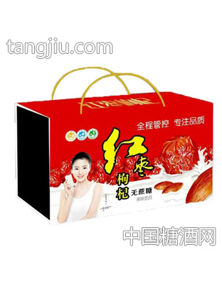 红枣枸杞无糖奶果味饮品