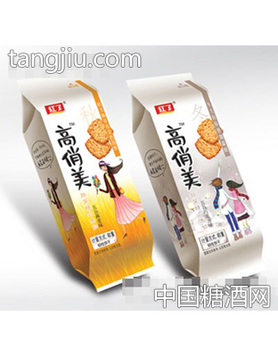 红了高俏美韧性饼干（散装）120g