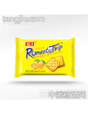 红了香橙味夹心饼干