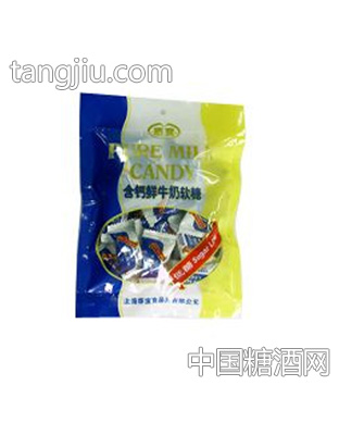 华宝低糖含钙鲜牛奶软糖100克