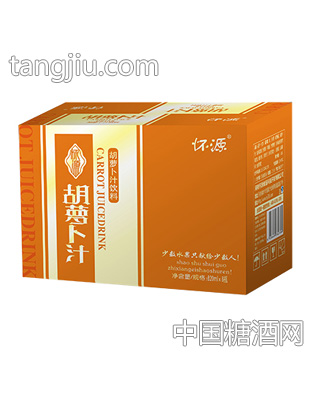 怀源胡萝卜汁饮料箱装