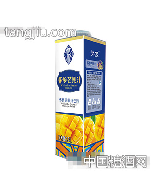 怀参芒果汁饮料盒装1.5L