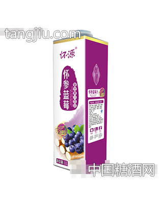 怀参蓝莓复合果汁饮料盒装1L