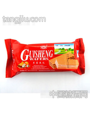 贵盛草莓威化饼干