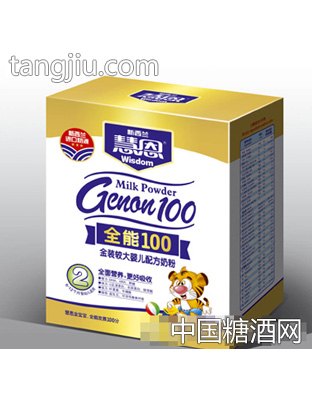 400克盒全能100较大配方奶粉