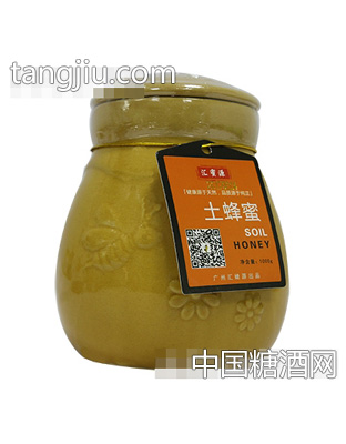 汇蜜源土蜂蜜陶瓷瓶1000g
