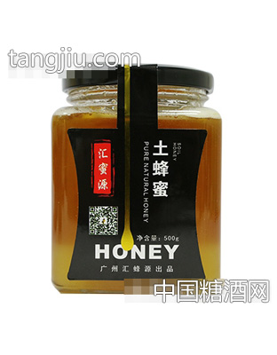 汇蜜源土蜂蜜玻璃瓶500g