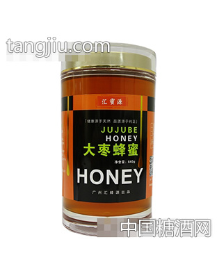 汇蜜源大枣蜜玻璃瓶640g