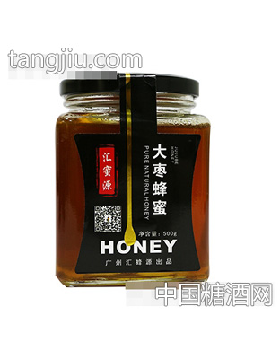 汇蜜源大枣蜜玻璃瓶500g