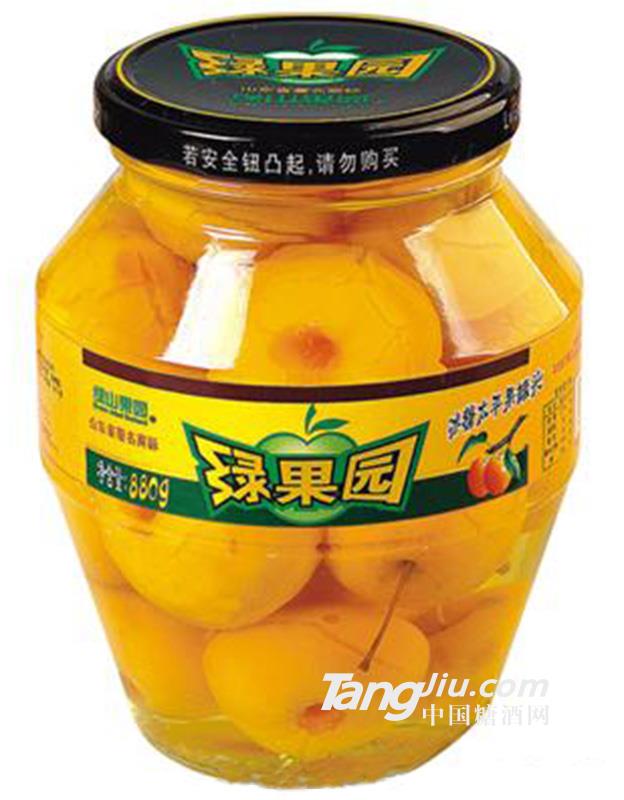 绿果园冰糖太平果黄桃880g