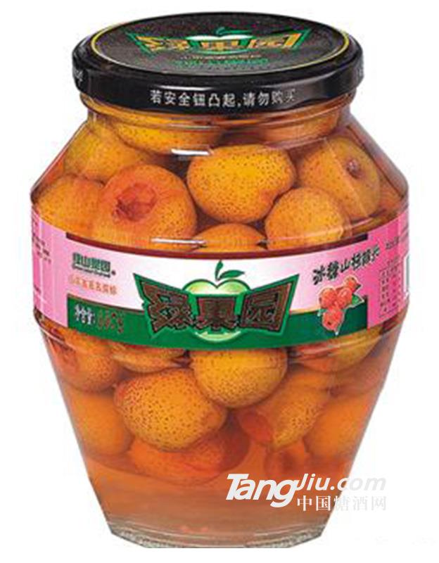 绿果园冰糖山楂黄桃880g