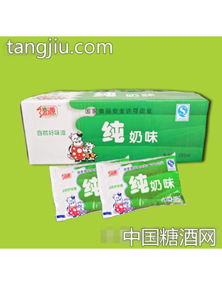 绿源纯奶味果味饮料