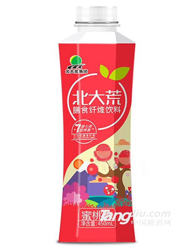 北大荒膳食纤维饮料 蜜桃味 450ML