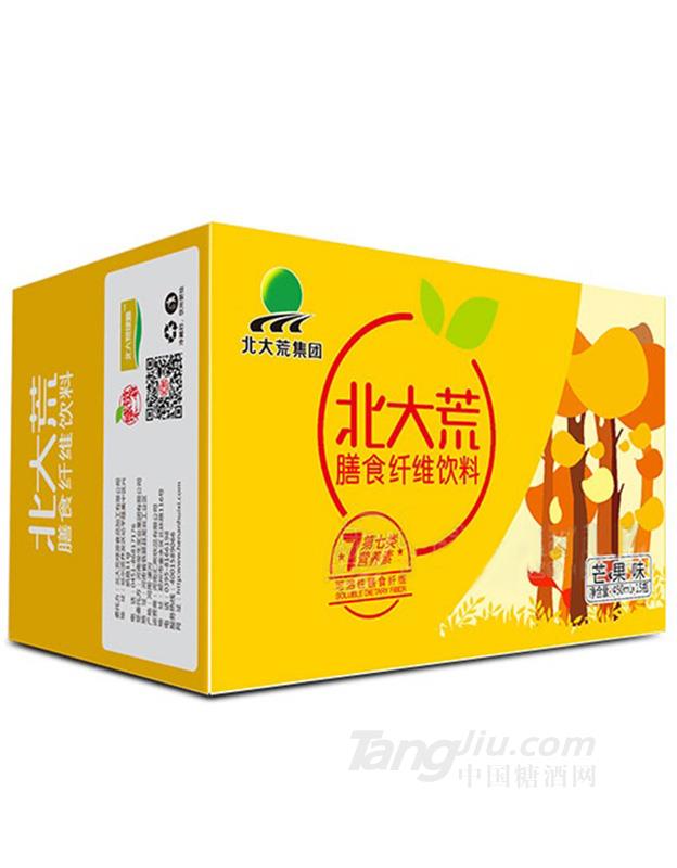北大荒膳食纤维饮料芒果味箱装450MLx15瓶