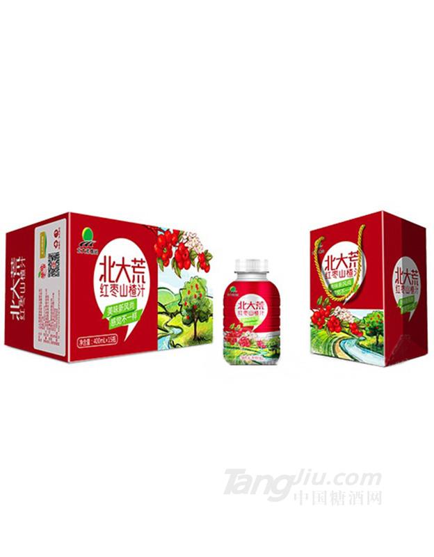 北大荒 红枣山楂汁 果汁饮料 箱装 400MLx15瓶
