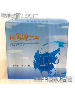 天然矿泉水4.5lx2桶