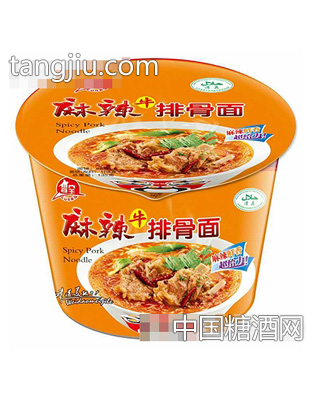 鲁宝麻辣牛排骨面味桶装jpg