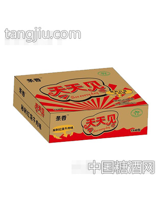 条香天天见红烧牛肉味1x48包