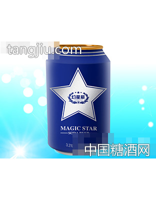 幻星辰苏打啤精品蓝易拉罐