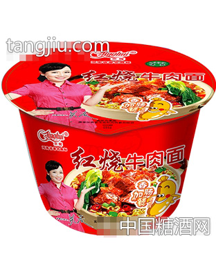 京辉红烧牛肉面桶装