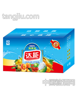 达能纯果肉水果色拉255gx8罐蓝色