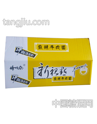 新视点酱香麻辣牛肉面箱装