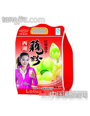 金白乐西湖藕粉红枣莲子