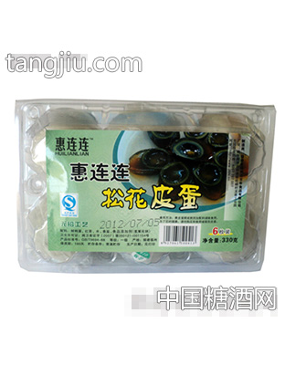 惠连连松花皮蛋6粒装