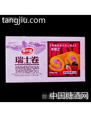 鑫升源瑞士卷草莓味箱装