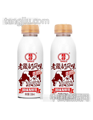 338ml旺仔老酸奶风味发酵乳奶