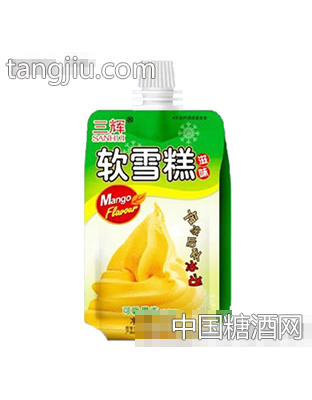 三辉软雪糕可吸果冻芒果味80g