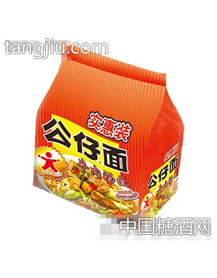 公仔四联包牛肉汤面
