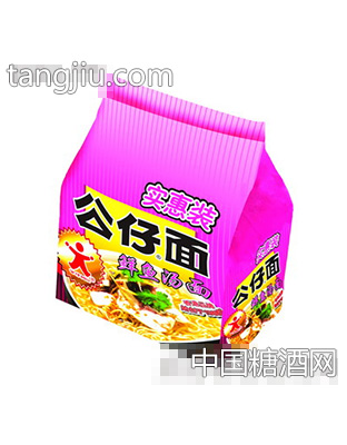 公仔四联包鲜鱼汤面