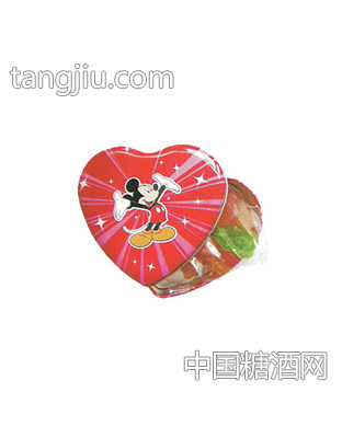 爱心罐橡皮糖