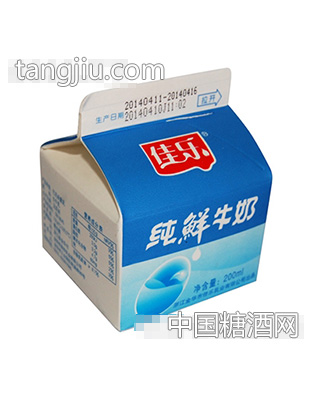 佳乐纯鲜牛奶200ml