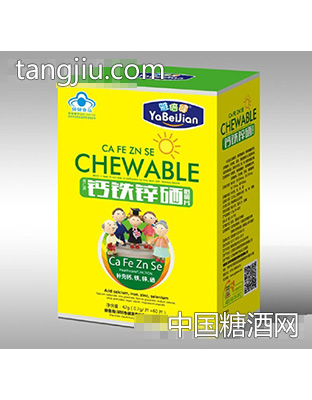 邦成牌钙铁锌硒咀嚼片