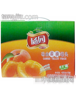 砀园糖水黄桃罐头425g×12罐礼盒