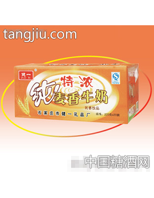 健一特浓纯麦香牛奶