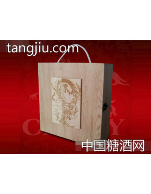 双支木盒（人头马瓶）